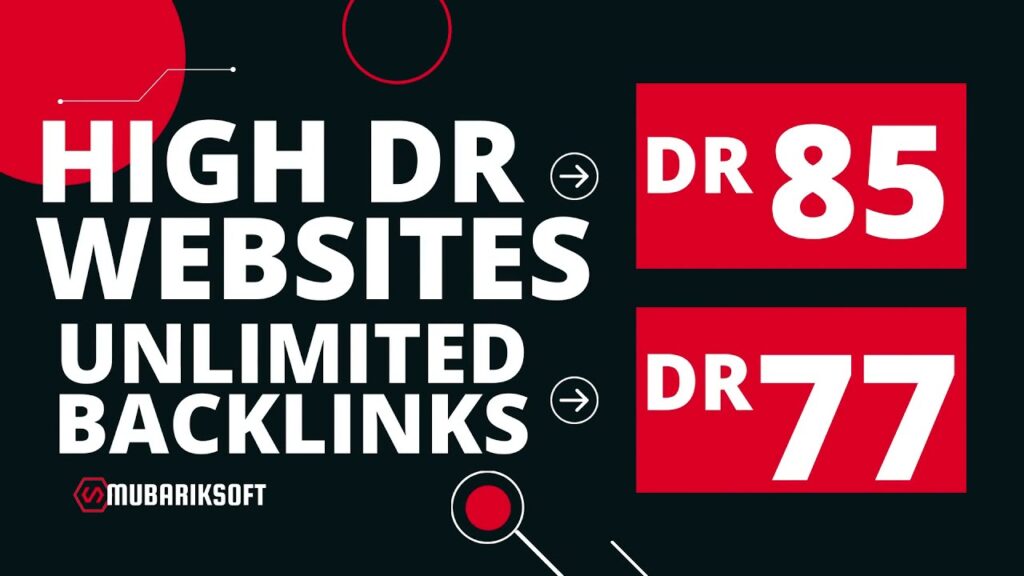 Dofollow backlink  Get Free Traffic on Your Site  dofollow backlinks instant approval | DR - 85, 77