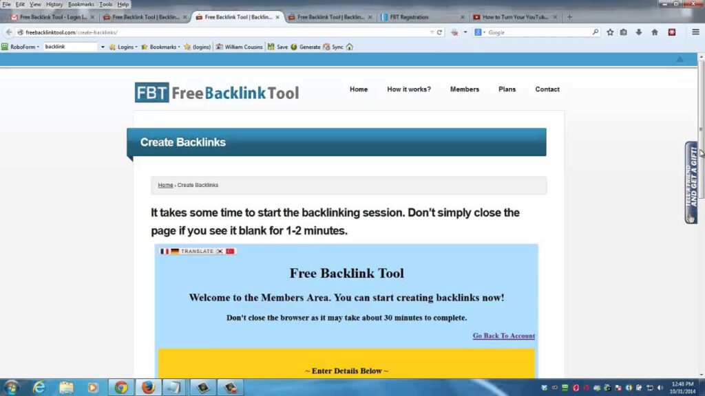 Free Backlinks to Help Rank Your Videos - Video 1