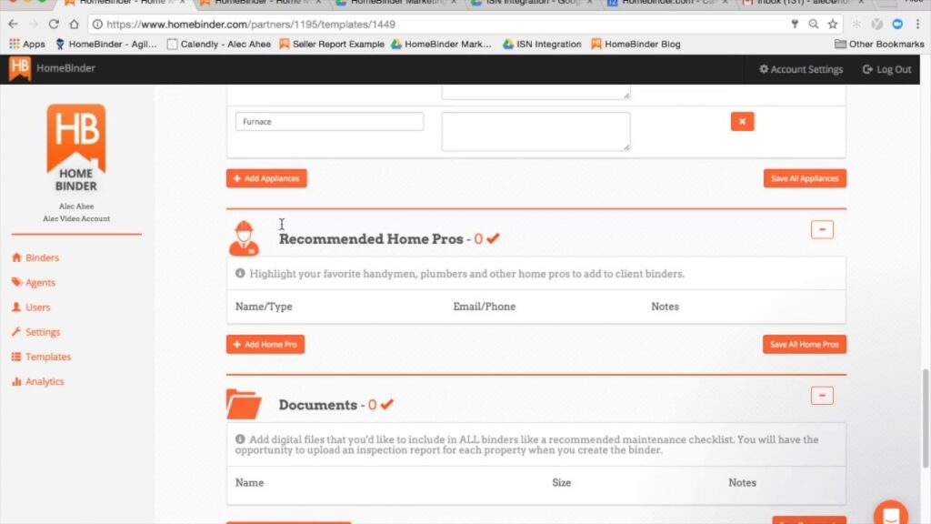 HomeBinder Web Demo for Home Inspectors