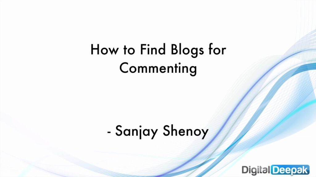 How to Find Blogs for Commenting and Backlinks