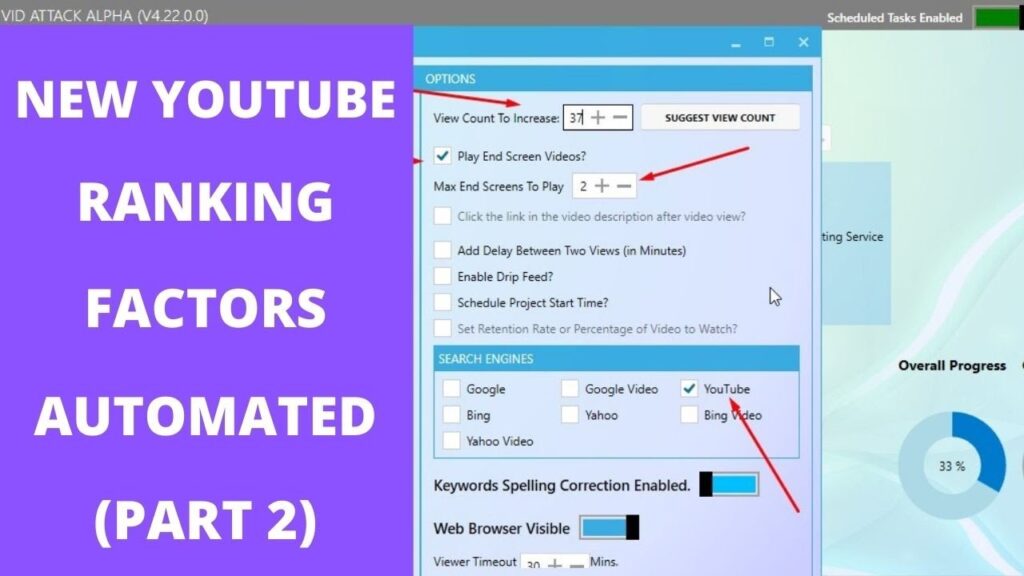 Increase YouTube Session Watch Time (End Screen Video Views Automated)