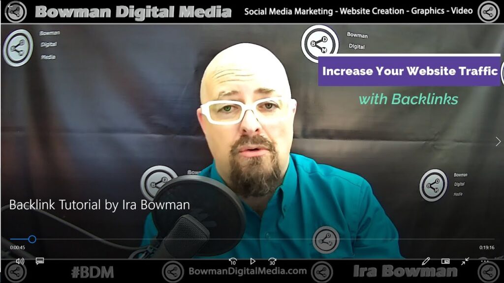 Increase your website SEO: Backlink Tutorial by Ira Bowman
