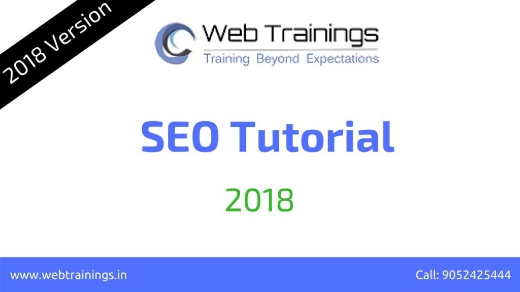SEO Course Tutorials for Beginners -  Best SEO Training Demo 2018