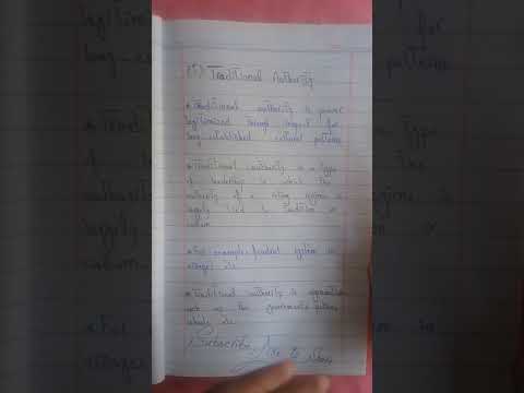 What is Traditional Authority ¦¦ Sociology ¦¦ in Urdu  Hindi   || Pak MN academy