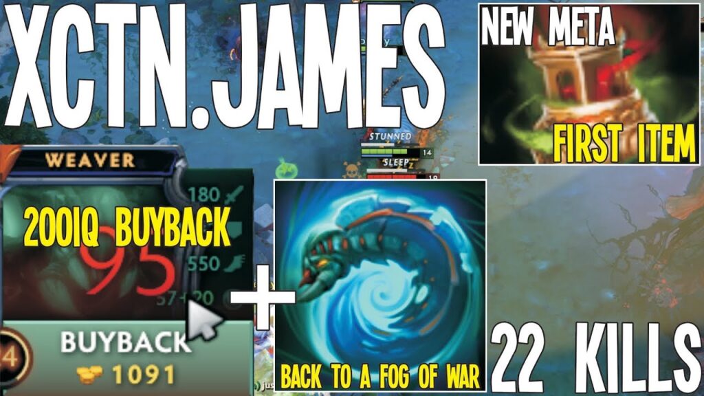 XctN.James 200IQ Buyback and New Starting Meta 22 Kills | Dota 2 Pro Gameplay