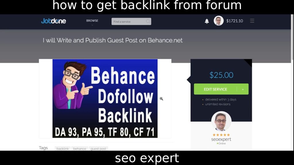 how to get backlink from forum