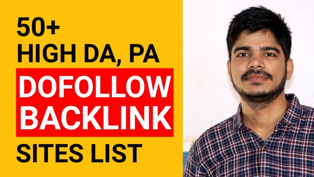 50+ High DA PA Dofollow Backlink Sites List - Profile Creation Site Backlinks High Quality 2020