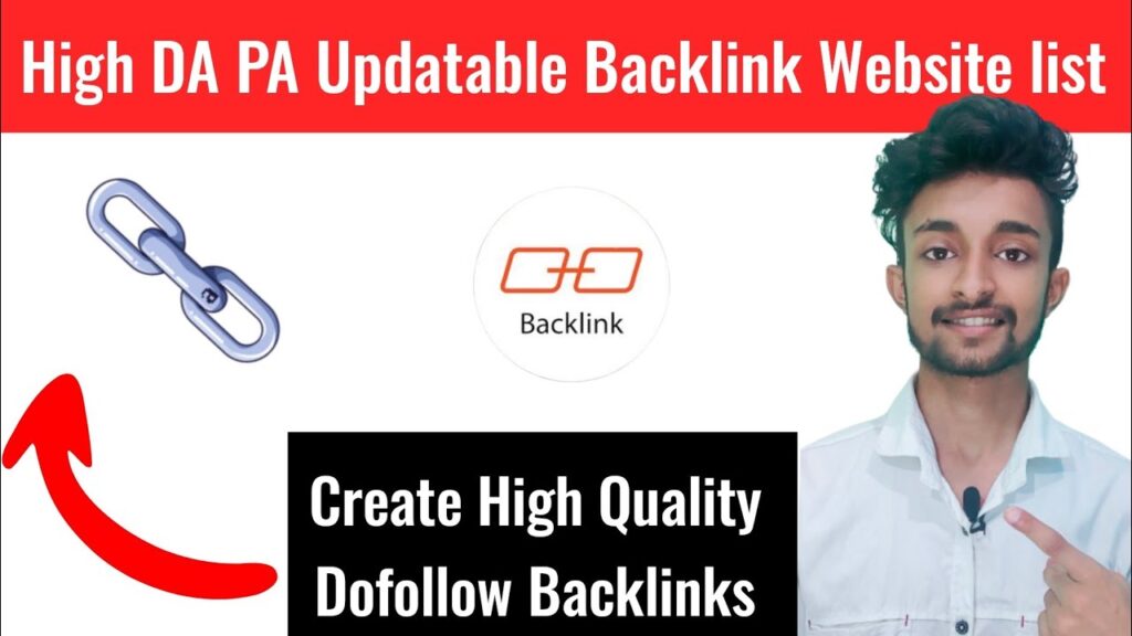 Backlink Websites List | Do Follow Backlinks Websites list | Create High Quality DoFollow Backlinks