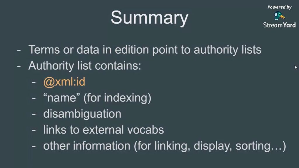 EpiDoc Tutorial: Authority lists
