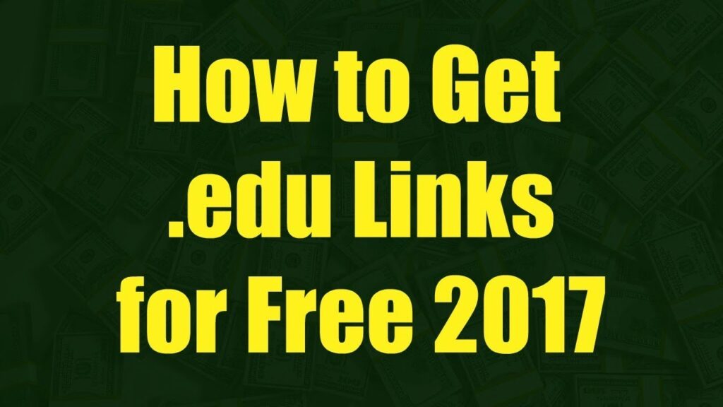 How to Get .edu Links for Free 2017 - Learn How to Get Authority Backlinks for Free 2017