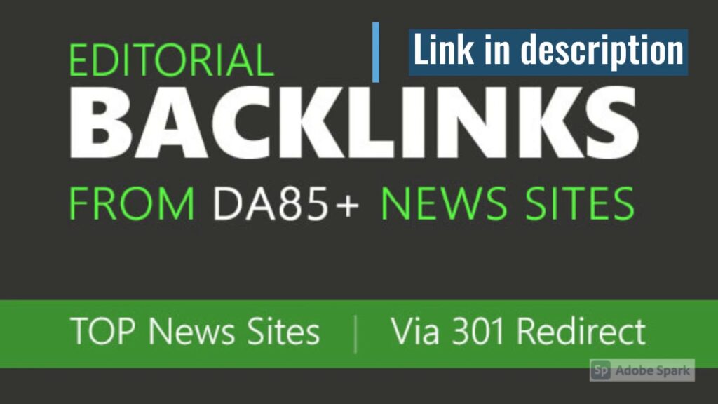 I will build high authority backlinks from top news sites via 301 redirect, high da SEO