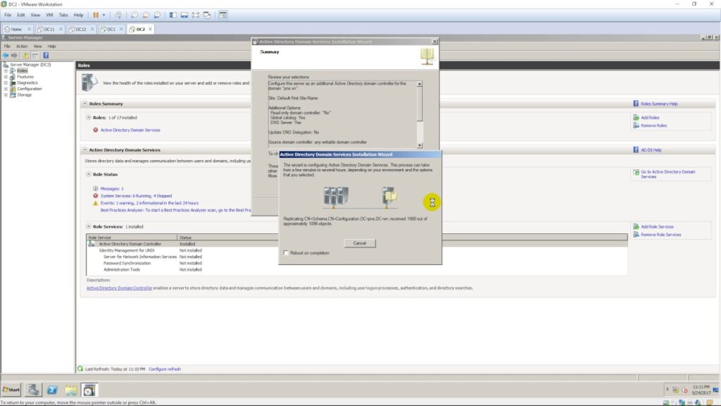 Installing an Additional Domain Controller running Windows Server 2008 R2