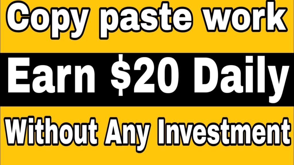 Just Copy Paste Work Earn Daily $20 Without Invesment | Urdu Hindi