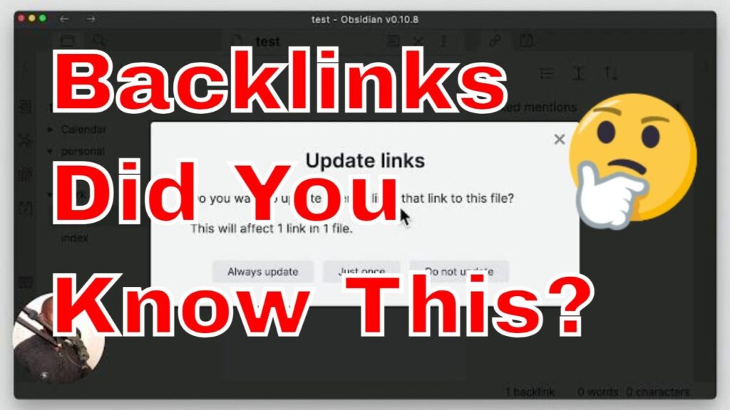 Obsidian Backlinks - You Need To Know How They Work In The Obsidian App