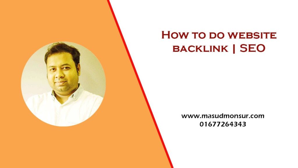 SEO Backlink JOB 1   Masud Bin Monsur