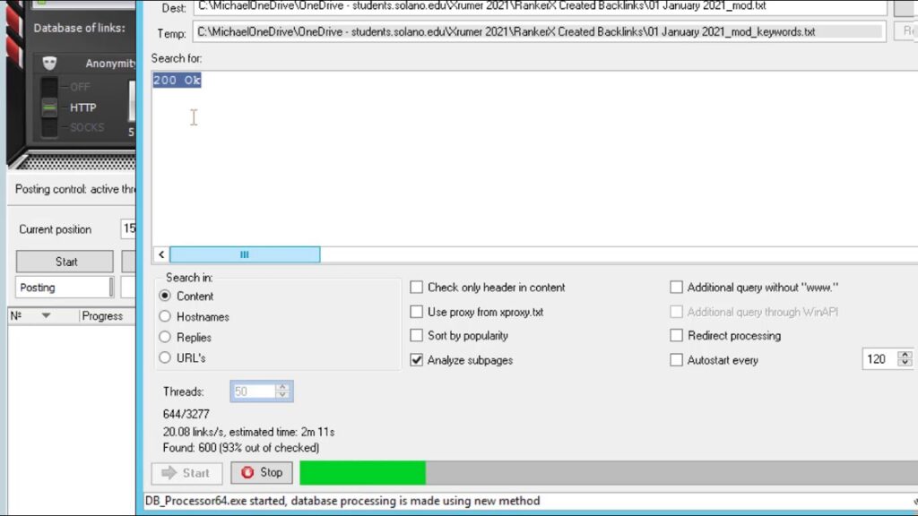 Using Xrumer to Check Backlinks Alive or Not - Mike's SEO RoadTrip: 01 January 2021