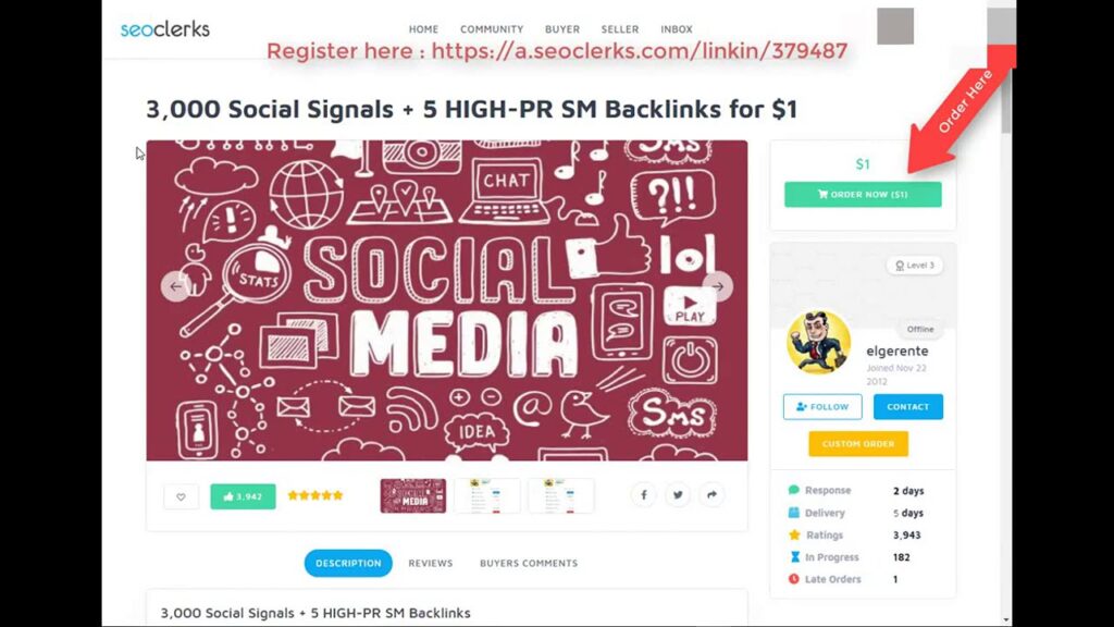 3000 Social Signals 5 HIGH PR Social media Backlinks for $1 On SEOClerks