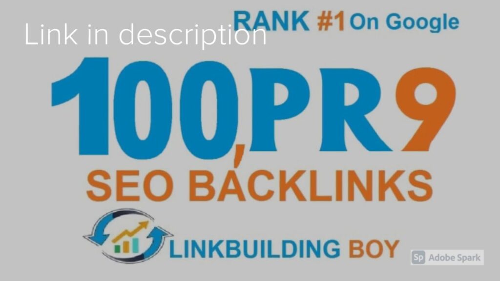 I will do high pr SEO backlinks for rank 1 on google