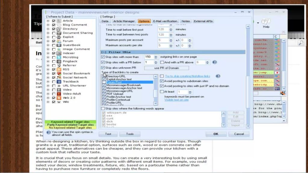 GSA SER Creating Project Part 3