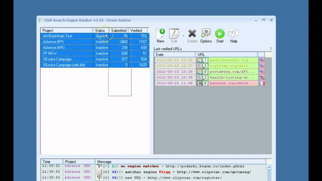 GSA Seach Engine Ranker Tutorial (part 1)