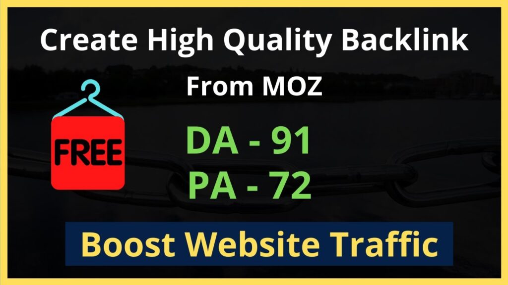 How To Create High Quality Backlink Free | Backlink From MOZ | High DA PA Site