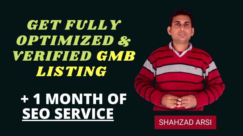 How to verify google my business listing | GMB optimization | Seo service