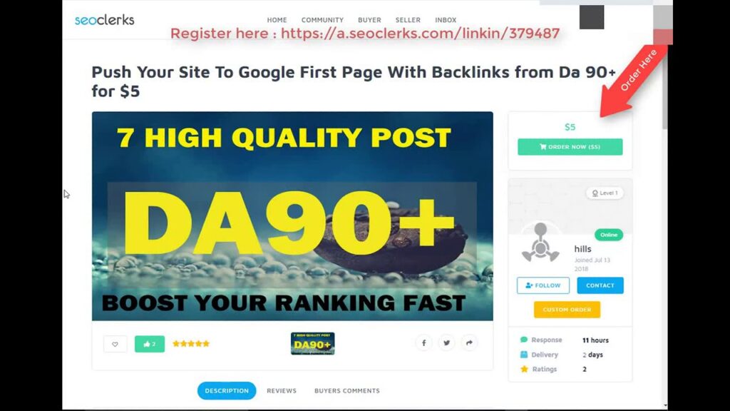 Push Your Site To Google First Page With Backlinks from Da 90 for $5 On SEOClerk