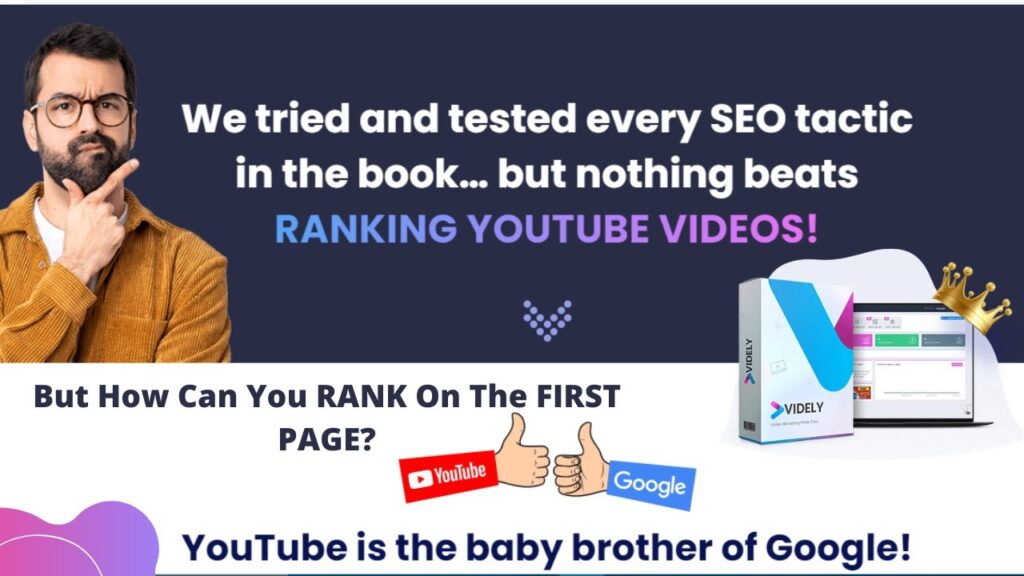 RANKING YOUTUBE VIDEOS. VIDELY REVIEW. OPTIMIZING KEYWORD RESEARCH