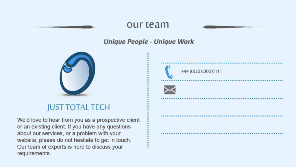 SEO Company London UK - The Best Seo and Social Media Marketing - Just Total Tech