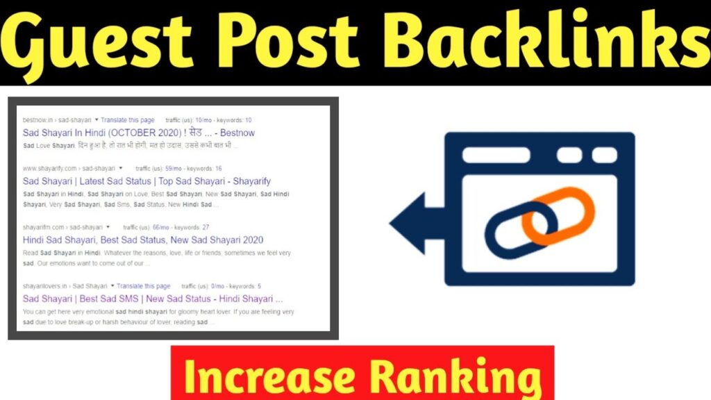 Simple Way to Create Guest Post Backlink and Increase Keywords Ranking
