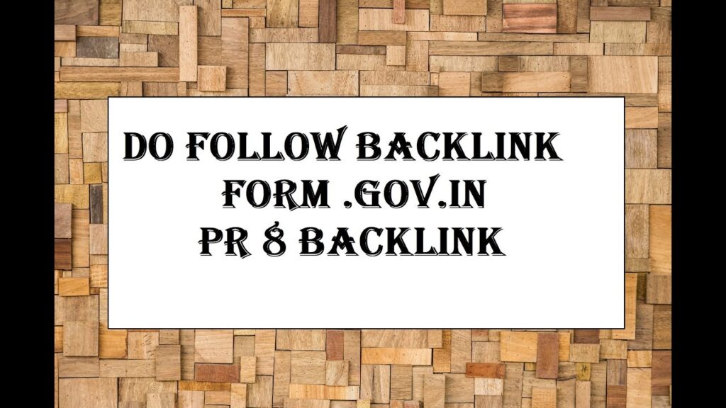Unlimited Do Follow backlinks from mygov.in websites high pr do follow backlink mygov.in