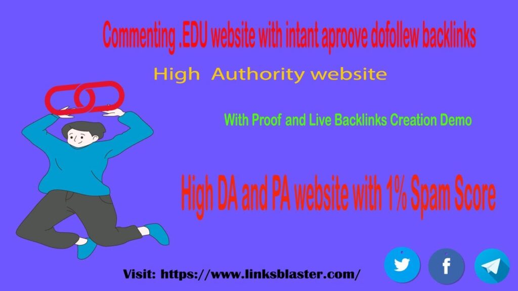 commenting dofollow backlink from edu website 2- how to create do follow backlink in comment website
